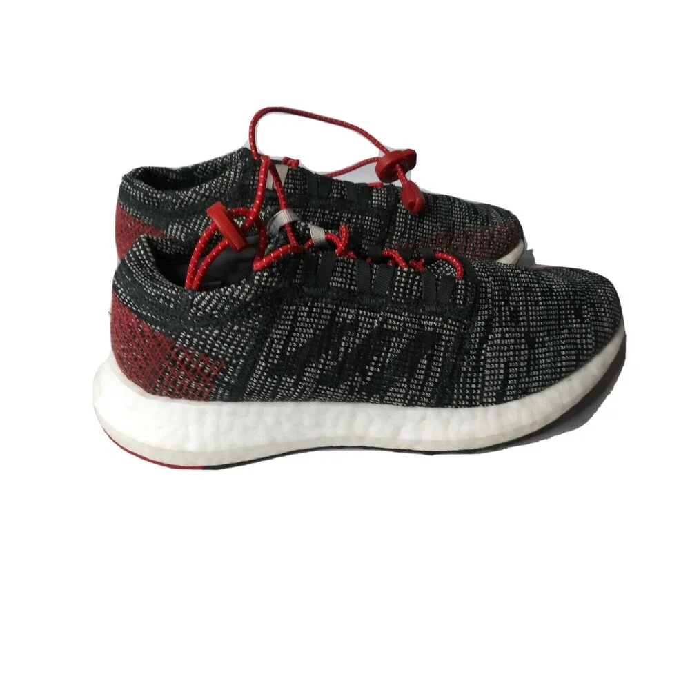 adidas Pureboost Go Shoes Boys Size 6 Sneakers Carbon Power Red B43505